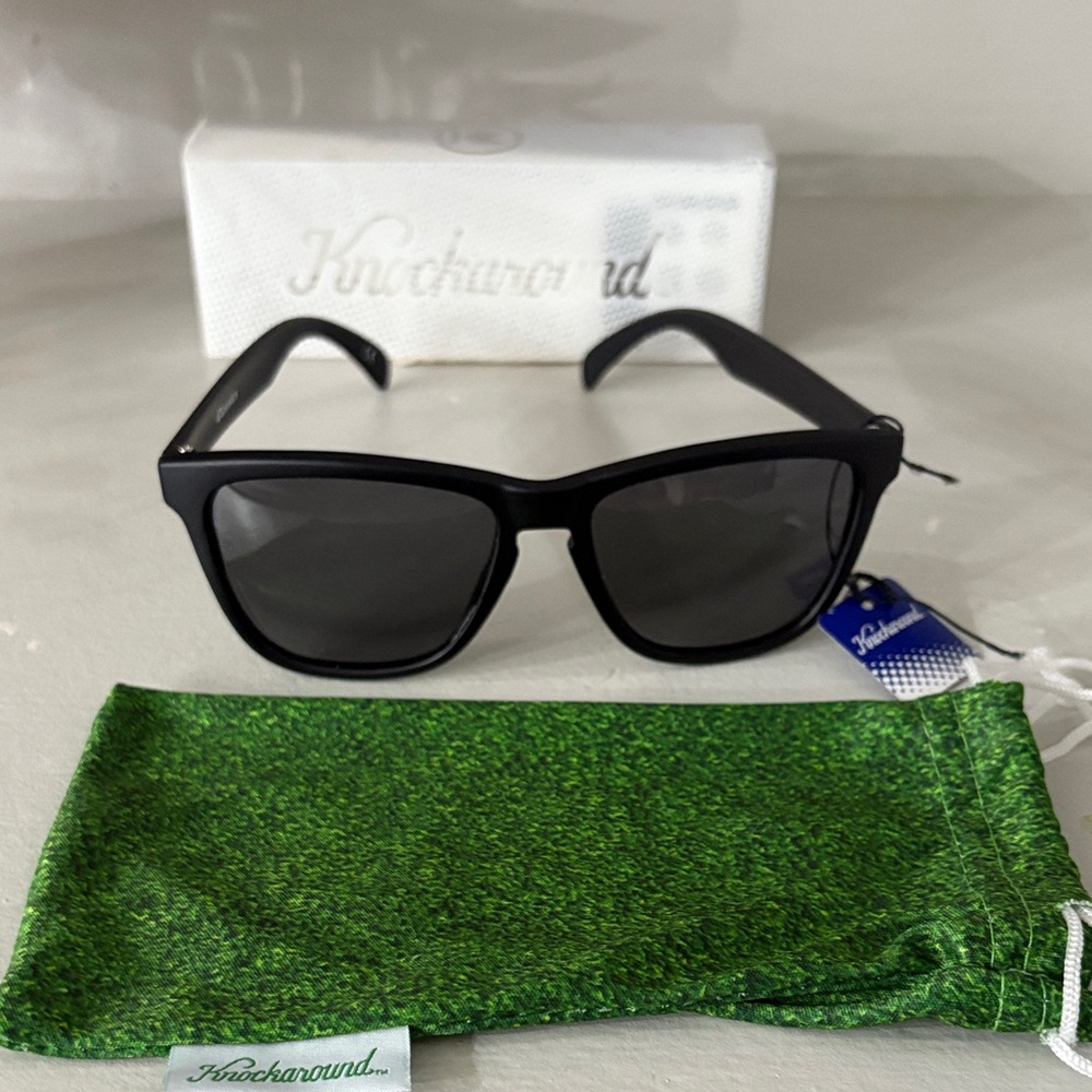 Knockaround Black Sunglasses with Smoke Lenses